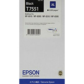 Epson T7551 Patron Bk 5K (Eredeti) C13T755140