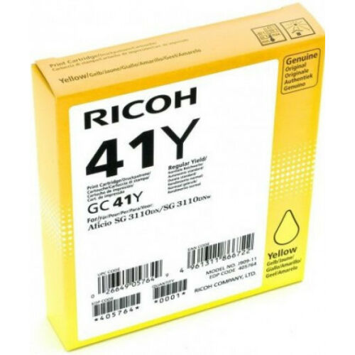 Ricoh SG3110 gél Yellow 405764/GC41YHY 405764