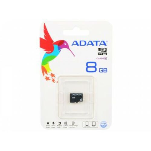 SD 8GB A-DATA  AUSDH8GCL4-R adapter nélkül ADATAAUSDH8GCL4
