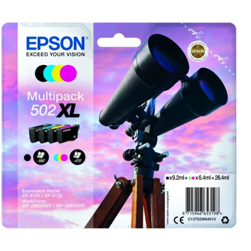 Epson T02W6 Patron Multipack 502XL (Eredeti) C13T02W64010