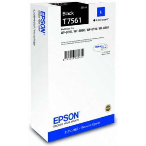 Epson T7561 Patron Black 2,5K (Eredeti) C13T756140