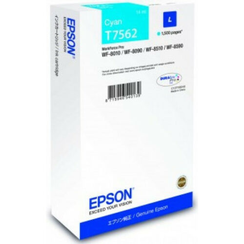 Epson T7562 Patron Cyan 1,5K (Eredeti) C13T756240