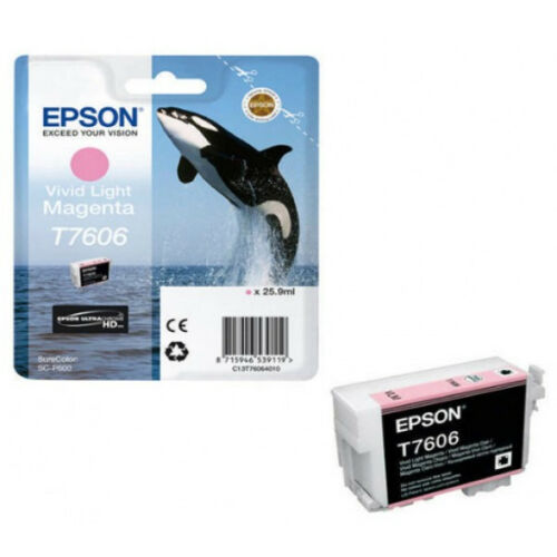 Epson T7606 Patron Light Magenta 26ml (Eredeti) C13T76064010
