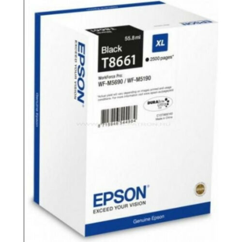 Epson T8661 Patron Black 2,5K (Eredeti) C13T866140
